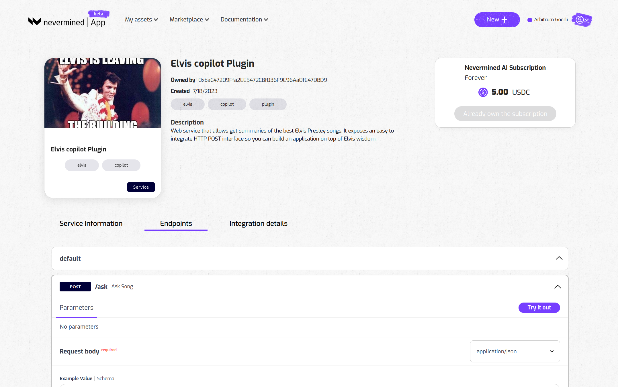 Plugin Details Page