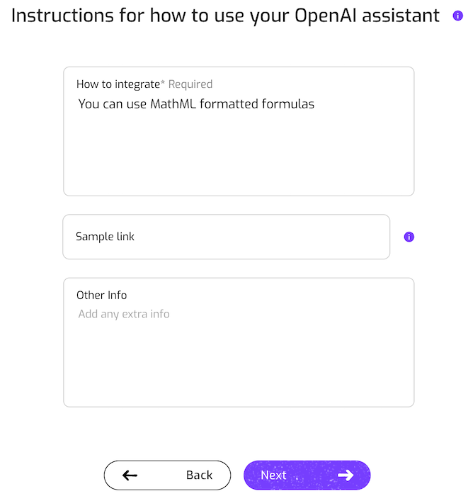 OpenAI Assistant Integration